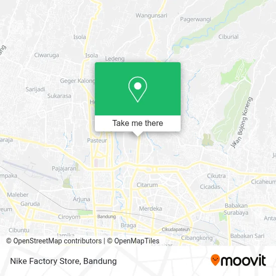 Nike Factory Store map
