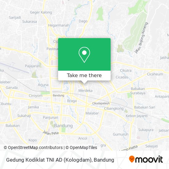 Gedung Kodiklat TNI AD (Kologdam) map