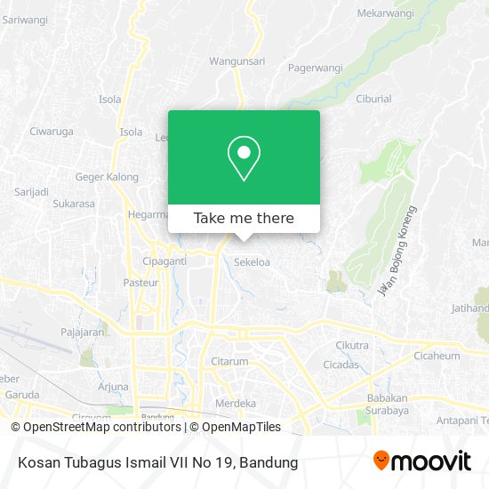 Kosan Tubagus Ismail VII No 19 map
