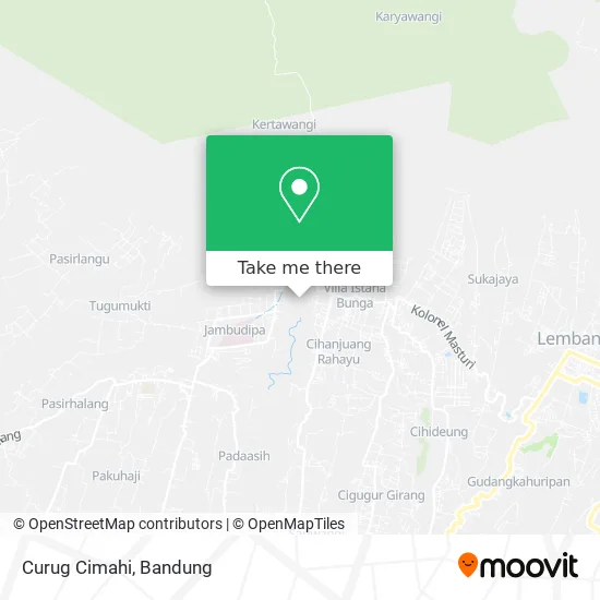 Curug Cimahi map