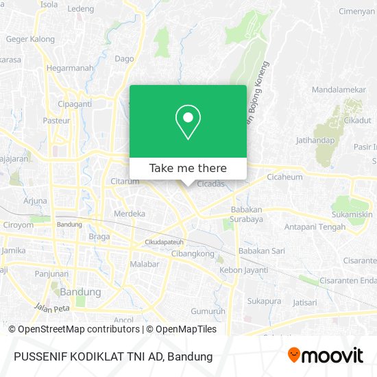 PUSSENIF KODIKLAT TNI AD map