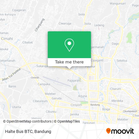 Halte Bus BTC map