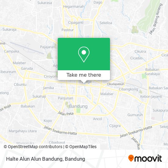 Halte Alun Alun Bandung map