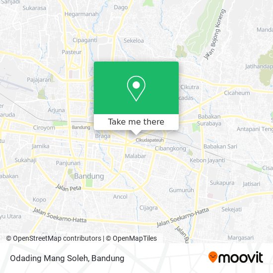 Odading Mang Soleh map