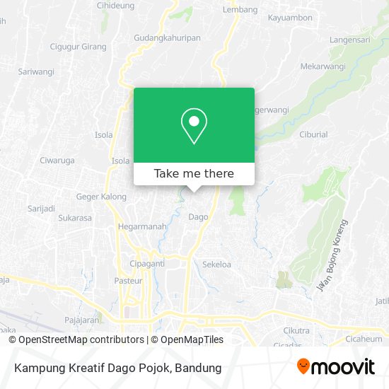 Kampung Kreatif Dago Pojok map