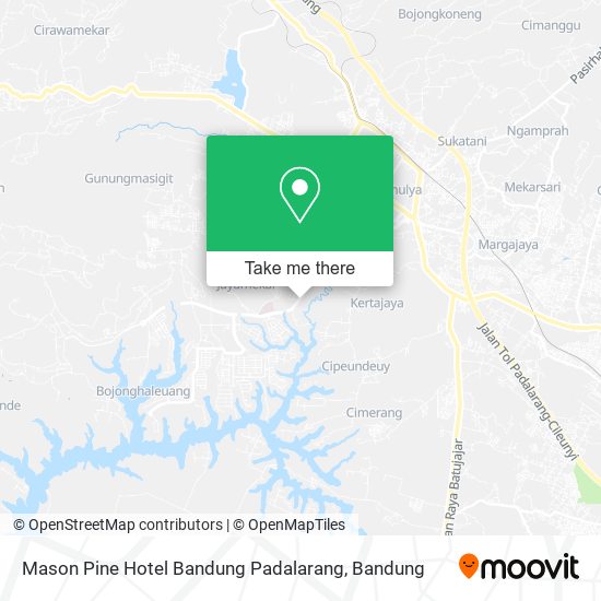 Mason Pine Hotel Bandung Padalarang map