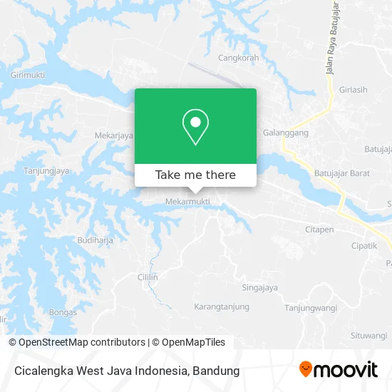 Cicalengka West Java Indonesia map