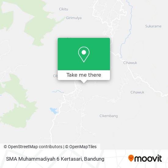 SMA Muhammadiyah 6 Kertasari map