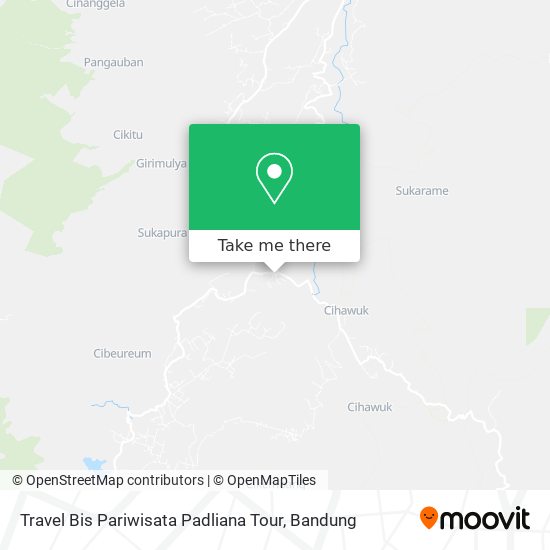 Travel Bis Pariwisata Padliana Tour map