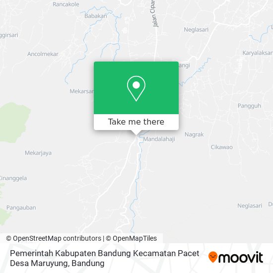 Pemerintah Kabupaten Bandung Kecamatan Pacet Desa Maruyung map