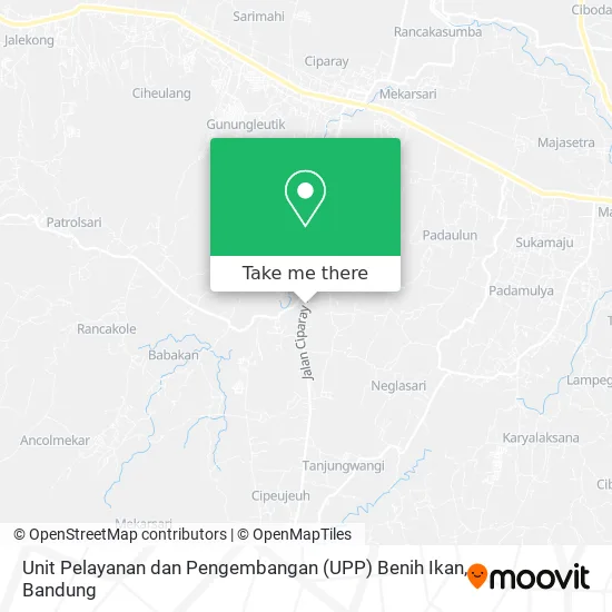 Unit Pelayanan dan Pengembangan (UPP) Benih Ikan map