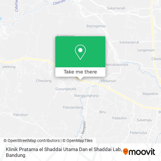 Klinik Pratama el Shaddai Utama Dan el Shaddai Lab map