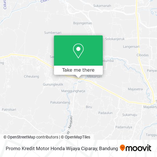 Promo Kredit Motor Honda Wijaya Ciparay map