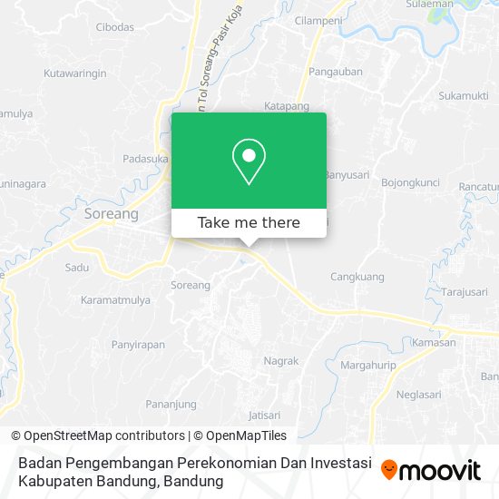 Badan Pengembangan Perekonomian Dan Investasi Kabupaten Bandung map