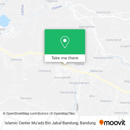 Islamic Center Mu'adz Bin Jabal Bandung map
