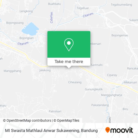 MI Swasta Mathlaul Anwar Sukawening map