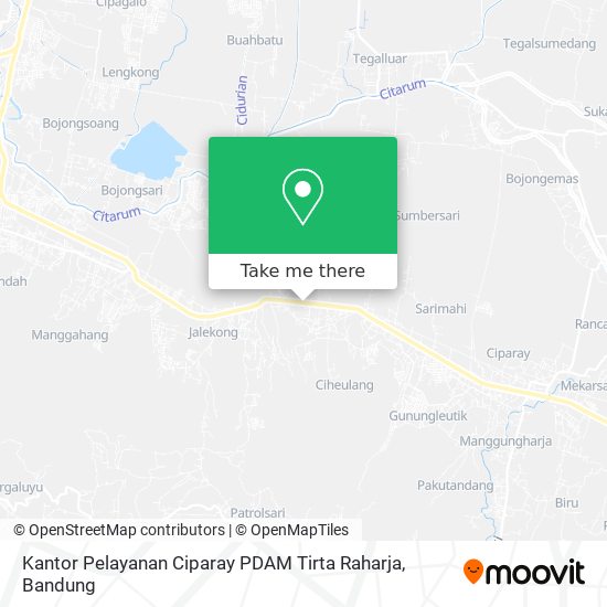 Kantor Pelayanan Ciparay PDAM Tirta Raharja map