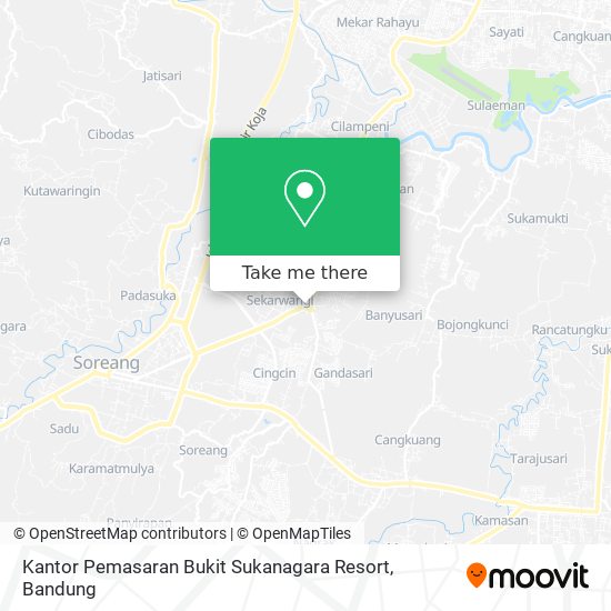 Kantor Pemasaran Bukit Sukanagara Resort map