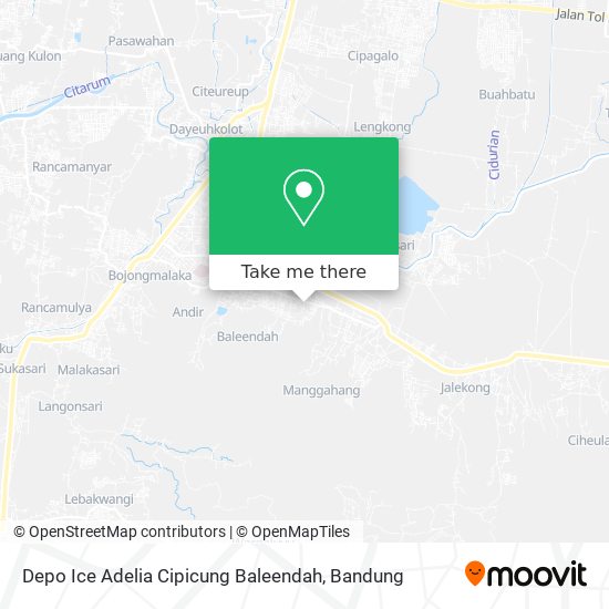 Depo Ice Adelia Cipicung Baleendah map