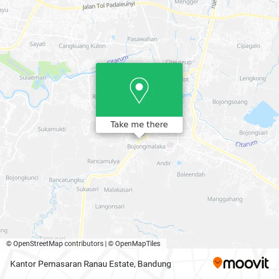 Kantor Pemasaran Ranau Estate map