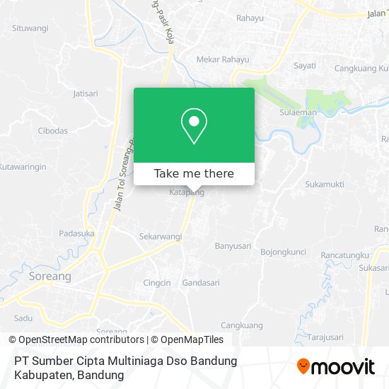 PT Sumber Cipta Multiniaga Dso Bandung Kabupaten map