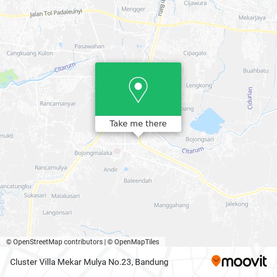 Cluster Villa Mekar Mulya No.23 map