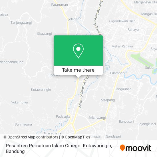 Pesantren Persatuan Islam Cibegol Kutawaringin map