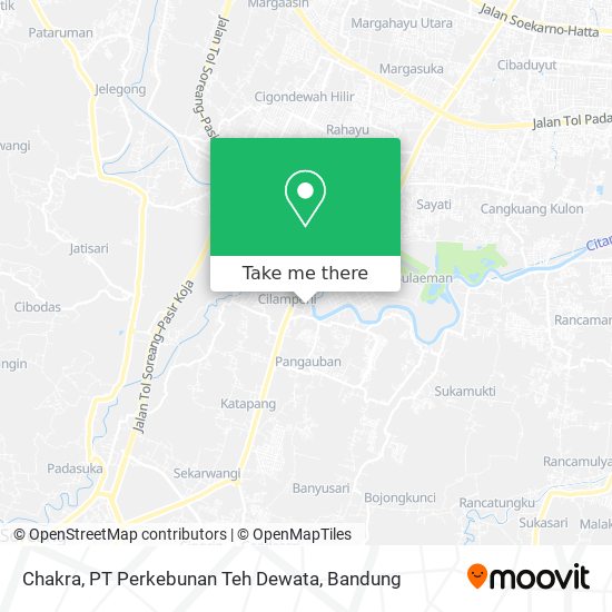 Chakra, PT Perkebunan Teh Dewata map