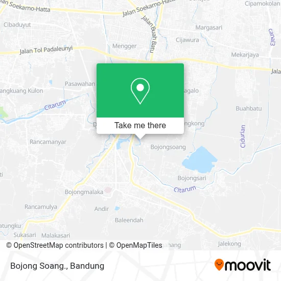 Bojong Soang. map