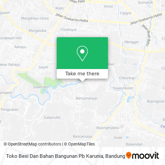 Toko Besi Dan Bahan Bangunan Pb Karunia map