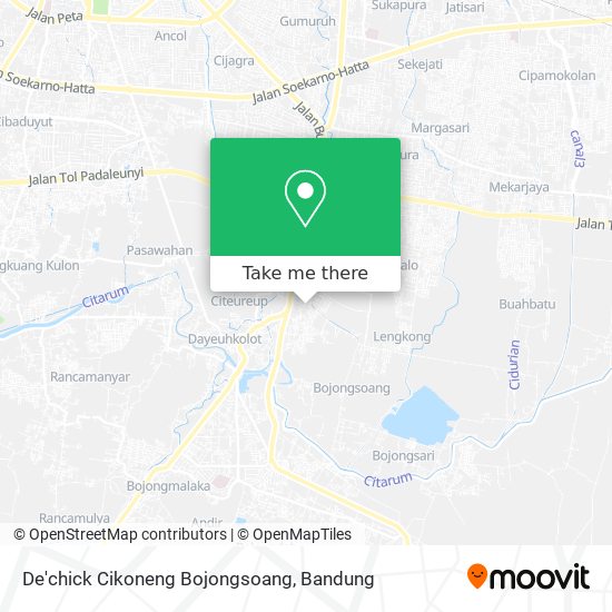 De'chick Cikoneng Bojongsoang map