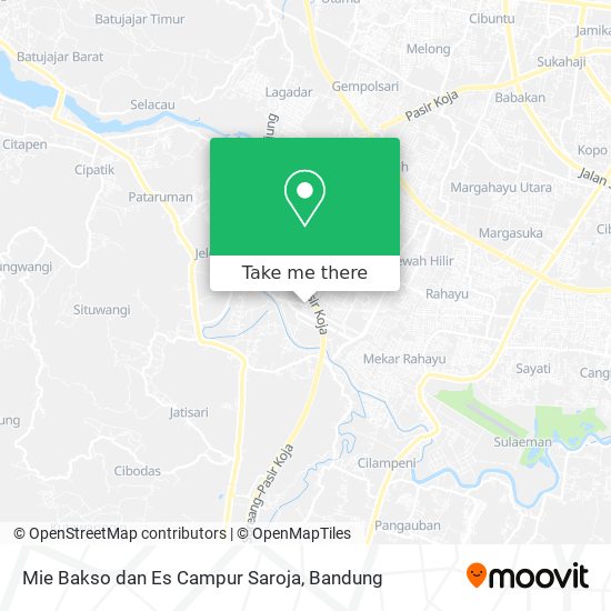 Mie Bakso dan Es Campur Saroja map