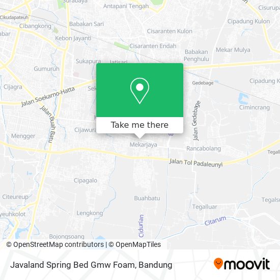 Javaland Spring Bed Gmw Foam map
