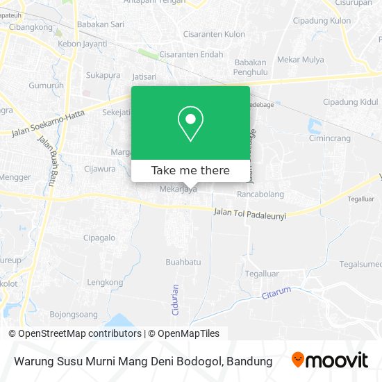 Warung Susu Murni Mang Deni Bodogol map