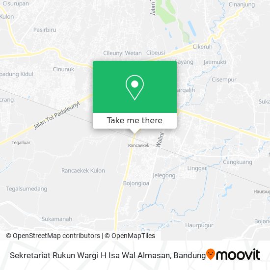 Sekretariat Rukun Wargi H Isa Wal Almasan map