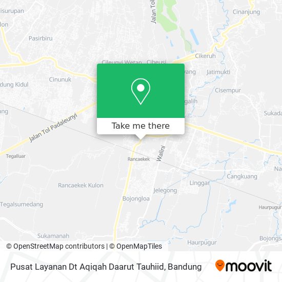 Pusat Layanan Dt Aqiqah Daarut Tauhiid map