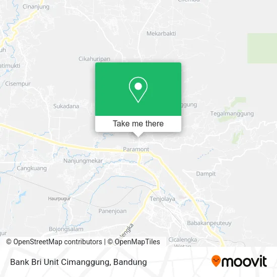 Bank Bri Unit Cimanggung map