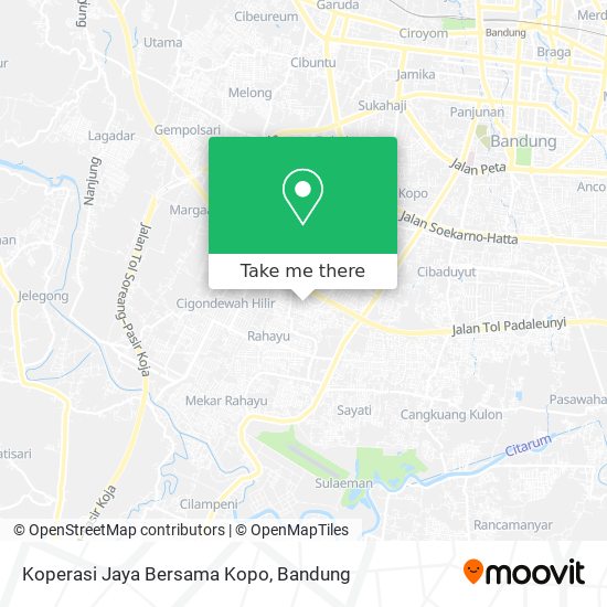 Koperasi Jaya Bersama Kopo map