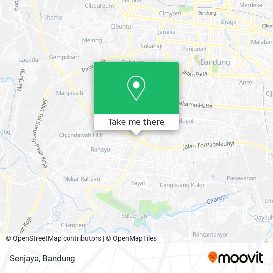 Senjaya map