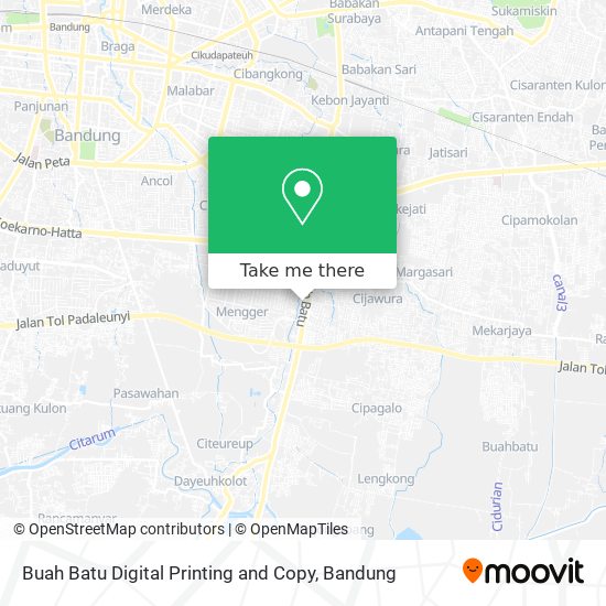 Buah Batu Digital Printing and Copy map