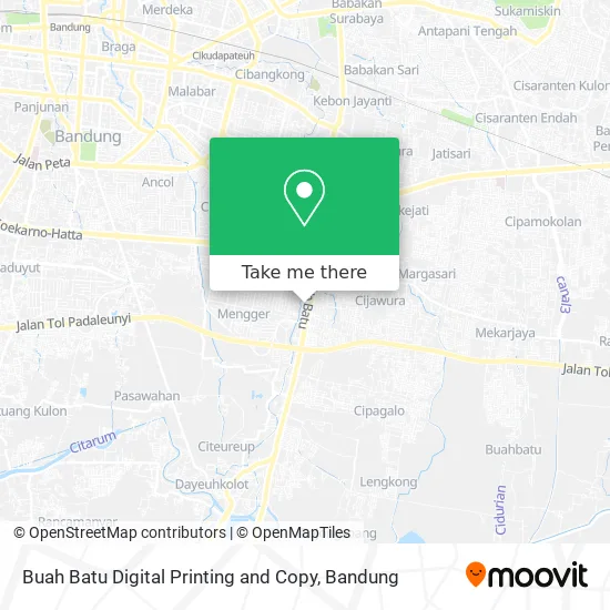 Buah Batu Digital Printing and Copy map