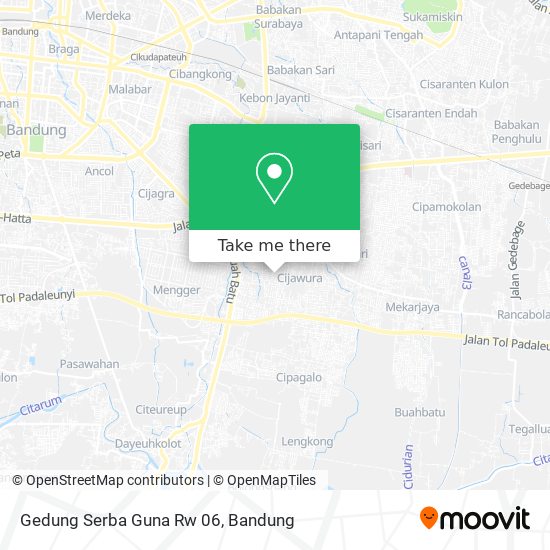 Gedung Serba Guna Rw 06 map