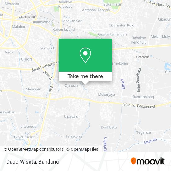 Dago Wisata map