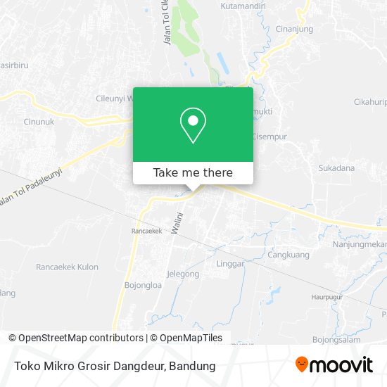 Toko Mikro Grosir Dangdeur map