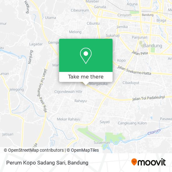 Perum Kopo Sadang Sari map