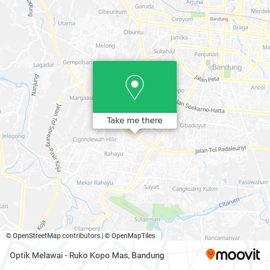 Optik Melawai - Ruko Kopo Mas map