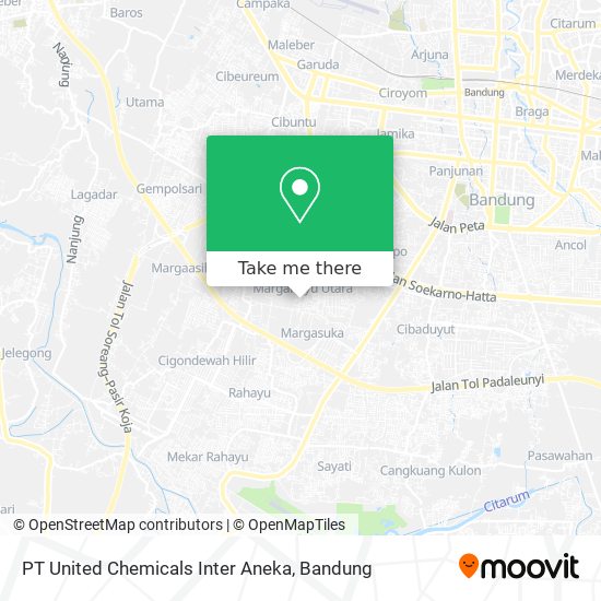 PT United Chemicals Inter Aneka map