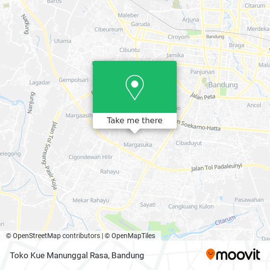 Toko Kue Manunggal Rasa map