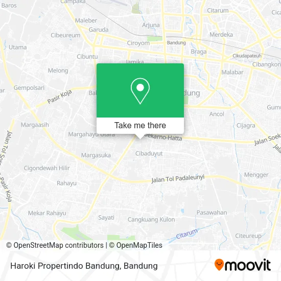 Haroki Propertindo Bandung map