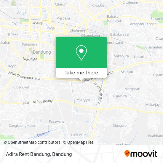 Adira Rent Bandung map